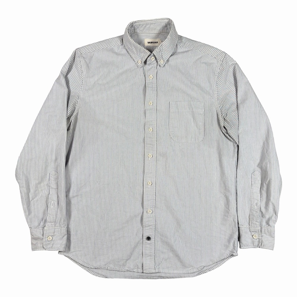 TAYLOR STITCH The Jack In Navy Blue University Oxford Shirt Men's Sz 40 M OCDB